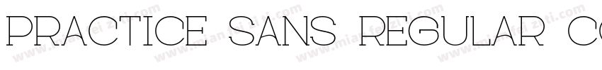 Practice Sans Regular Condensed字体转换